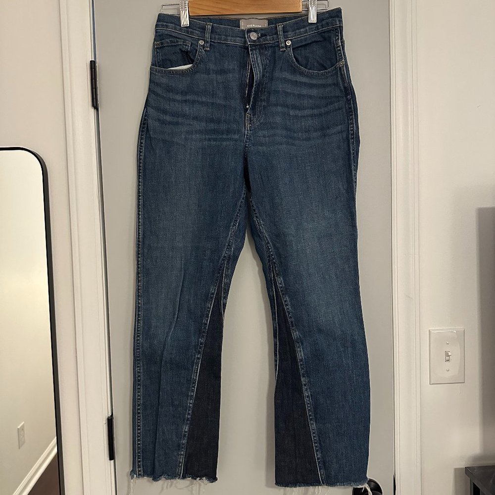 Everlane The Cheeky Bootcut Frayed Raw Hem Jeans